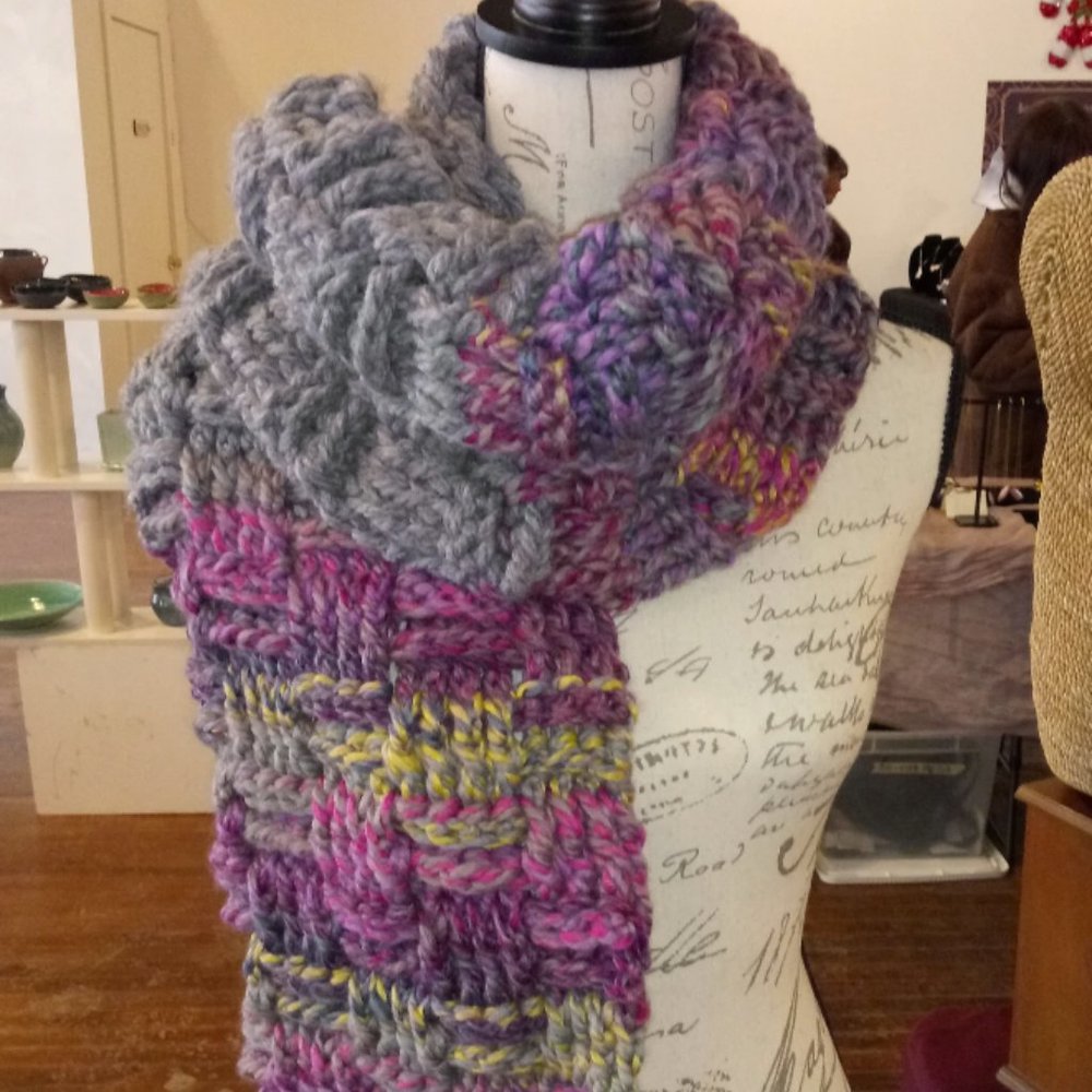 Handmade New "Oh the Colors" Scarf